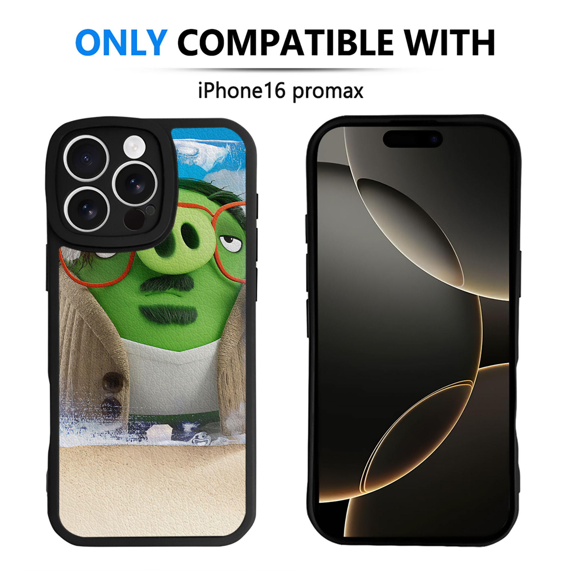（画像用） Angry Birds アングリーバード 【iPhone 16シリーズ対応】シリコンスマホケース（レザー調） 材質：シリコン